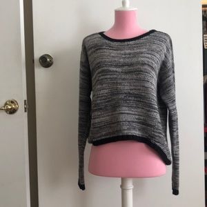 Michael Stars High Low Gray Knit Sweater XS/S